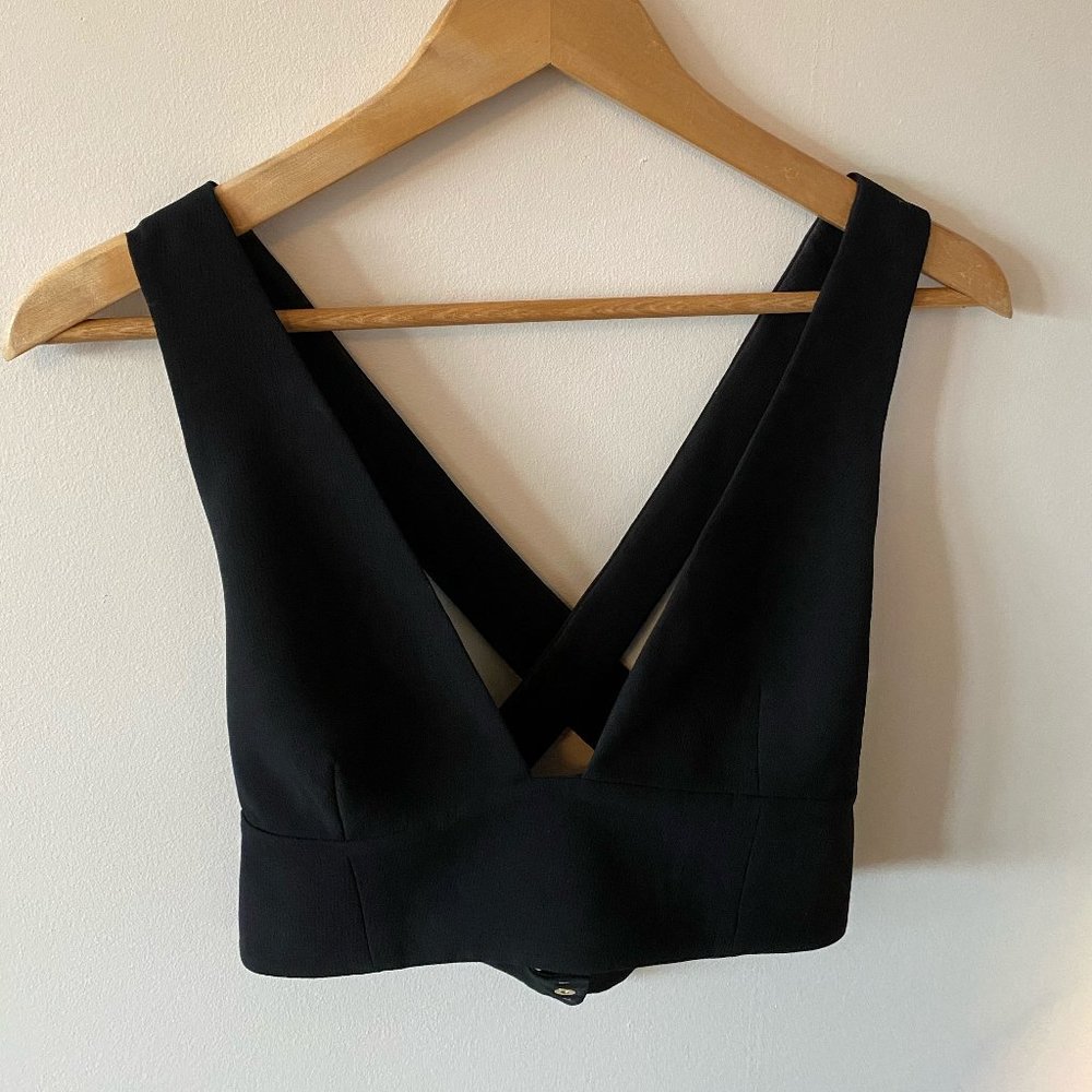 Aritzia Wilfred Plunge Crop Top